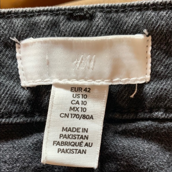 H&M Black Wide Leg Jeans - Picture 3 of 6